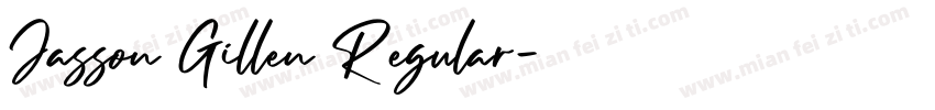 Jasson Gillen Regular字体转换